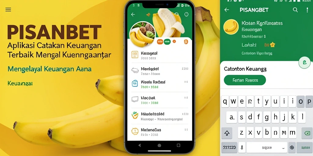 Tampilan antarmuka PISANGBET yang sederhana dan fungsional untuk catatan keuangan.