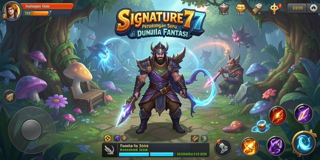 Antarmuka permainan SIGNATURE77 yang menarik dan fungsional.