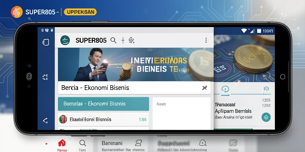 Tampilan antarmuka SUPER805 yang menarik dan informatif.